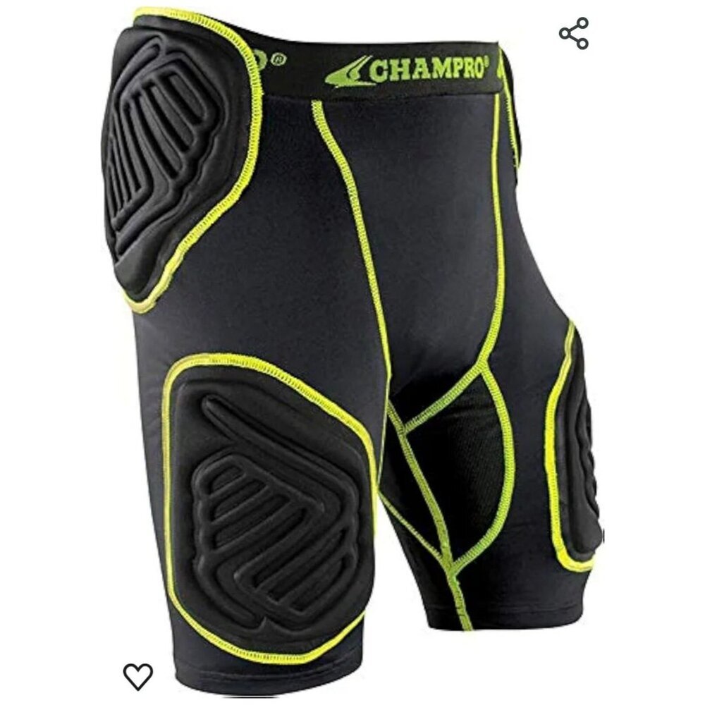 Champro Bull-Rush 5-Pad Lacrosse Football Girdle Adult M Compression Shorts